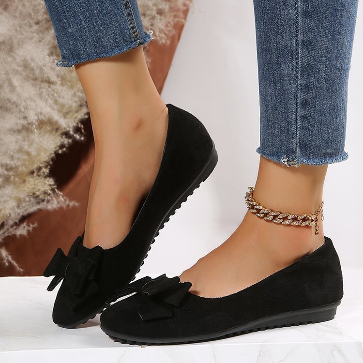 Damen Ballerinas mit Schleife – Elegante Komfort-Slipper für Alltag & Büro