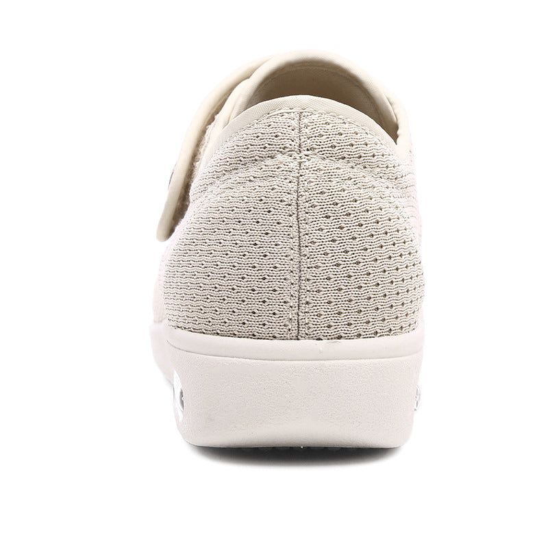 Damen Komfort Freizeit Sneakers mit Klettverschluss – Atmungsaktive Walkingschuhe für Alltag & Spaziergänge