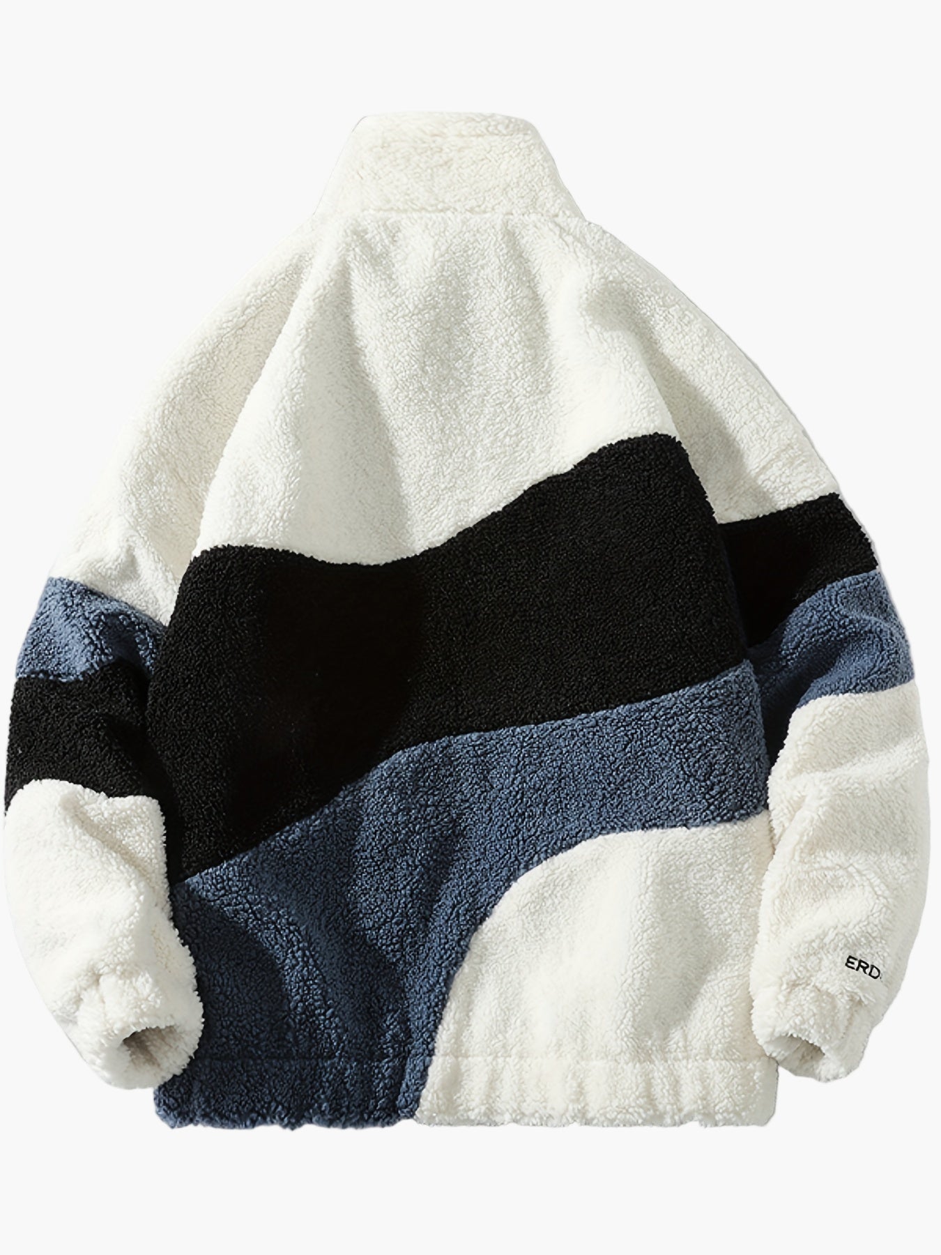 Herren Preppy Style Softshelljacke mit Farbblock-Design und Stehkragen – Freizeitjacke mit Reißverschluss