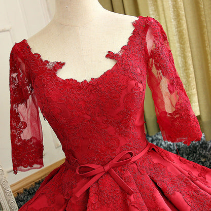Ruby – Mid-Ärmel Braut Toastkleid Abendkleid