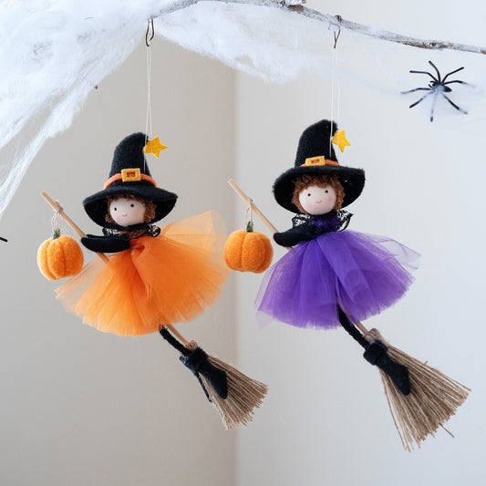 Halloween Deko Hängende Hexenfiguren – Europäischer Stil für Kinderzimmer & Party