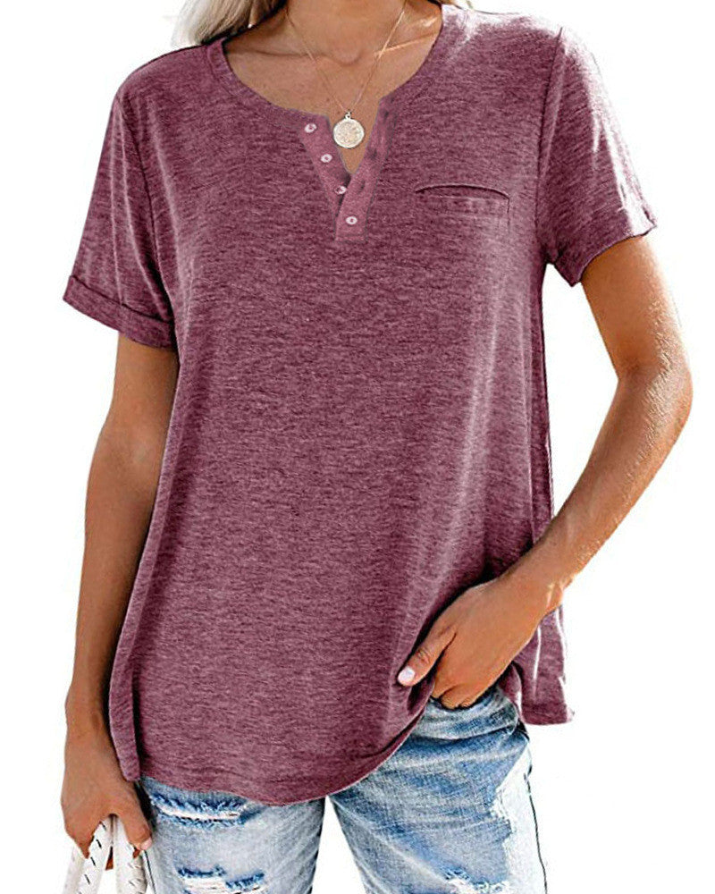 Dawn – Lockeres Damen T-Shirt mit V-Ausschnitt