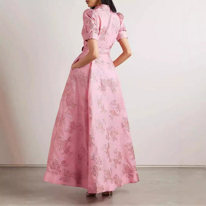 Tara – Elegantes Retro-förmiges und modisches Slim Fit Langkleid