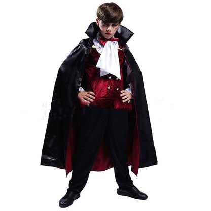 Halloween Kinder Vampir Kostüm – Jungen Dracula Verkleidung für Halloween Party & Karneval