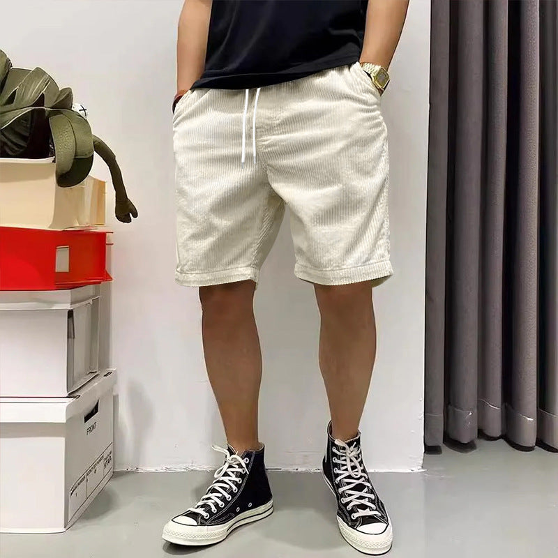Ricky – Vintage Cargo-Shorts aus Premium-Vegan-Wildleder mit Taschen