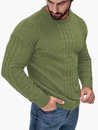 Herren Strickpullover Grobstrick Modern Casual Winterpullover