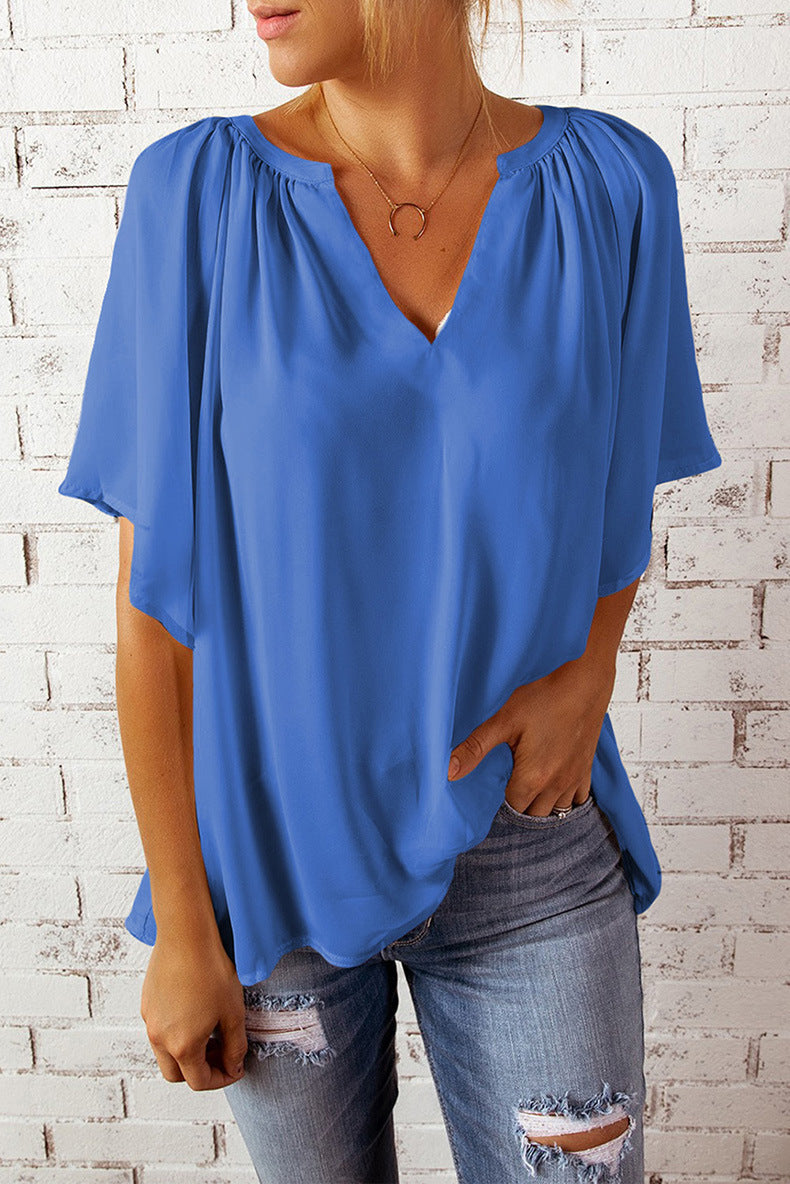 Tanya – Weiches Kurzarm T-Shirt Pullover
