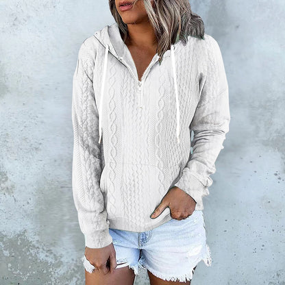 Sophie – Hoodie mit Twist-Textur und Kordelzug für modebewusste Frauen