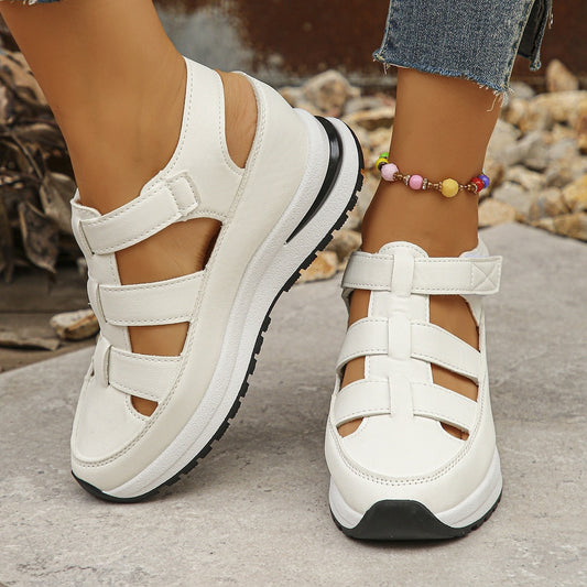Heidi – Atmungsaktive Wedge-Schuhe mit offenem Zehenbereich