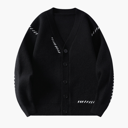 Herren Strick-Cardigan mit Knopfleiste – Moderner Freizeitstil und Komfort