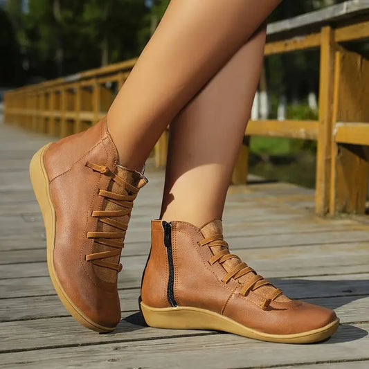 Damen Komfort-Stiefelette für Alltag und Freizeit – Modische und Bequeme Herbst-/Winter-Schuhe