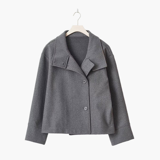 Damen Kurze Double-Breasted Übergangsjacke – Eleganter City-Look für Herbst & Frühling