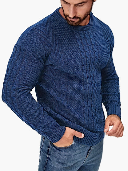 Herren Strickpullover Grobstrick Modern Casual Winterpullover