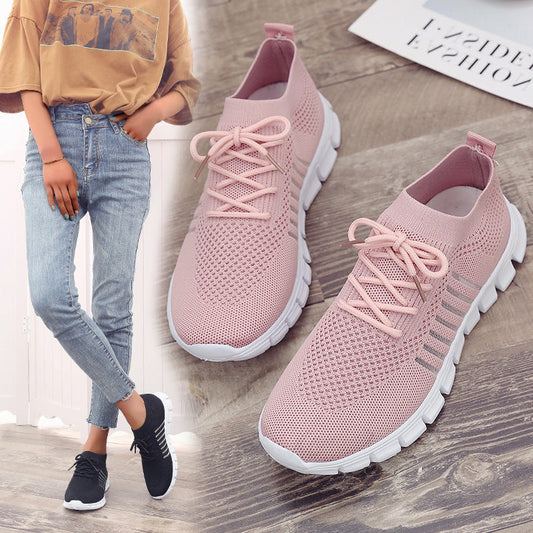Rachael – Atmungsaktive Damenflachschuhe aus veganem Strick
