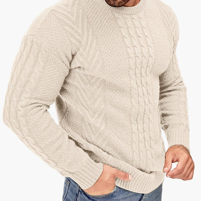 Herren Strickpullover Grobstrick Modern Casual Winterpullover