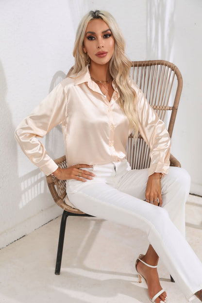 Pamela – Satin Hemd für Damen