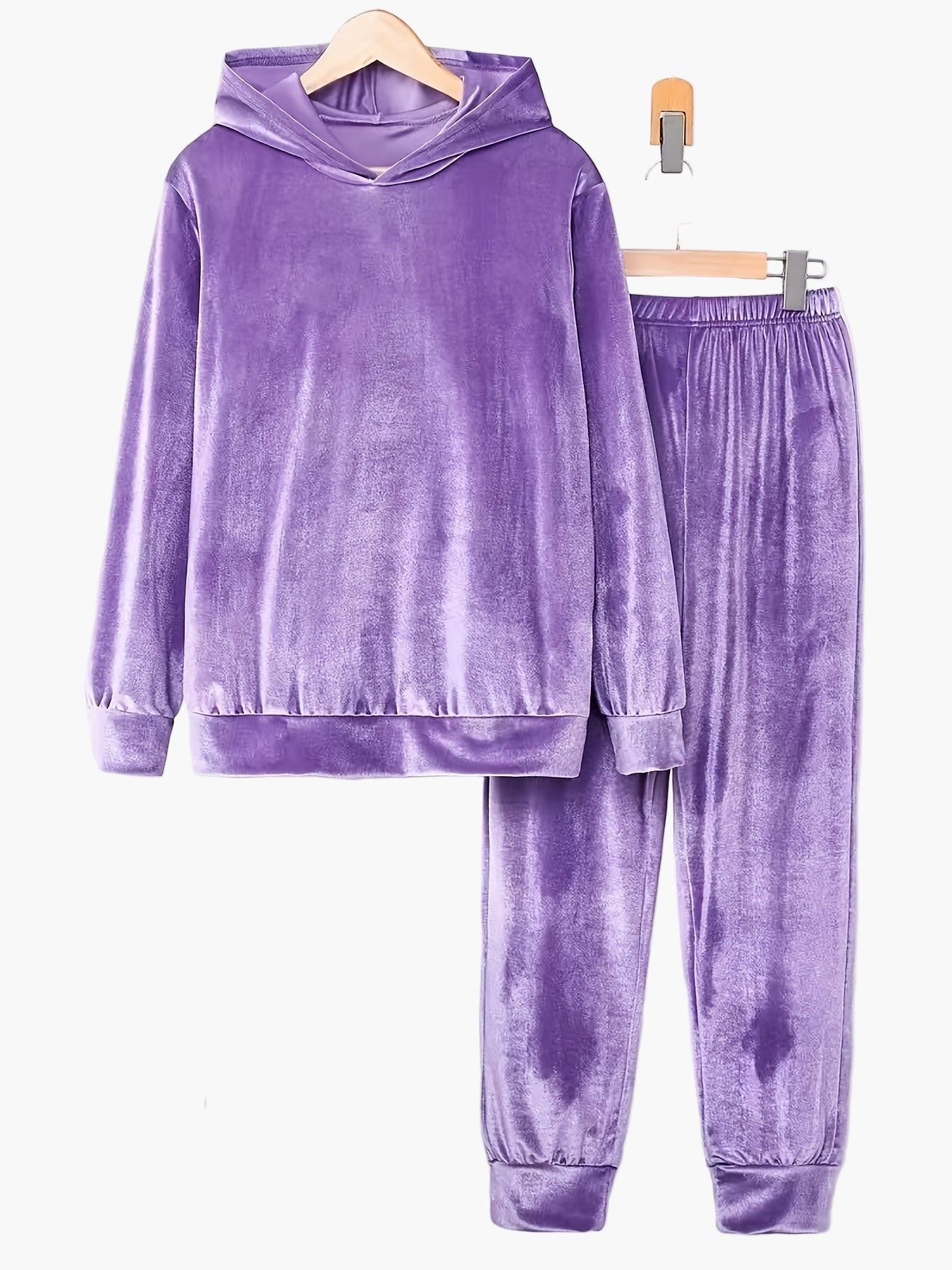 Damen Freizeit Hausanzug Set mit Kapuzenpullover und Jogginghose – Bequemer Lounge- und Trainingsanzug