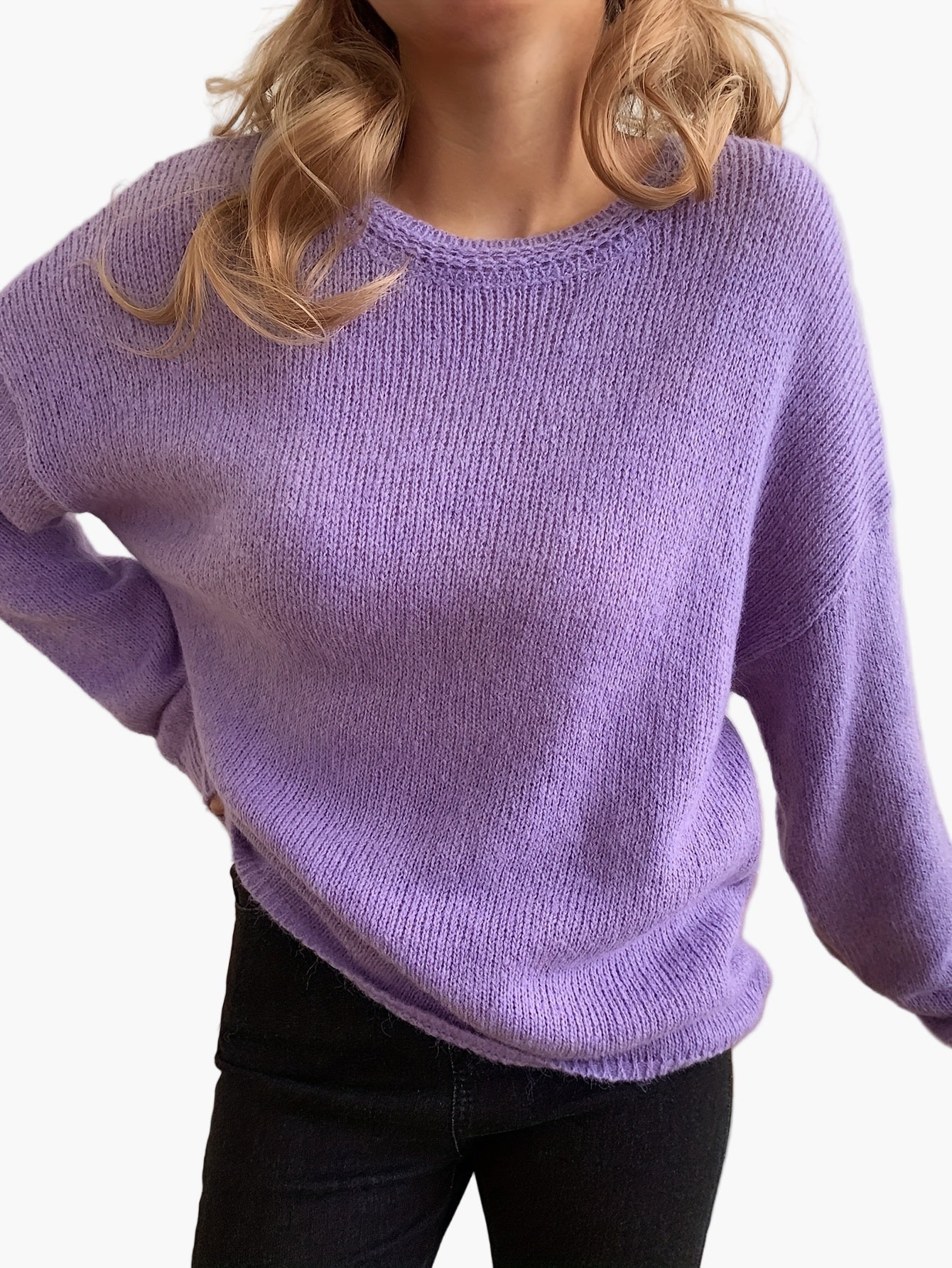 Damen Pullover im eleganten Strick-Design – Bequemer Freizeit Sweater für jeden Anlass