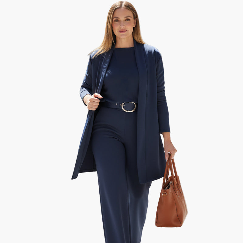 Damen Business Set – Elegantes Dreiteiliges Outfit für Büro und Alltag