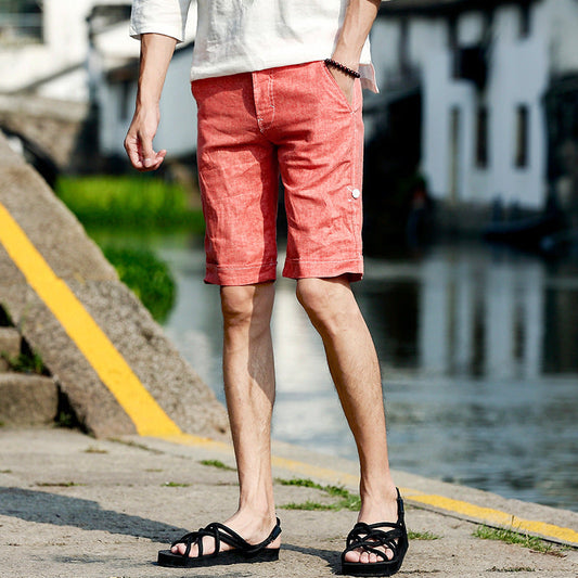 Mick – Lockere Leinen Shorts für Herren