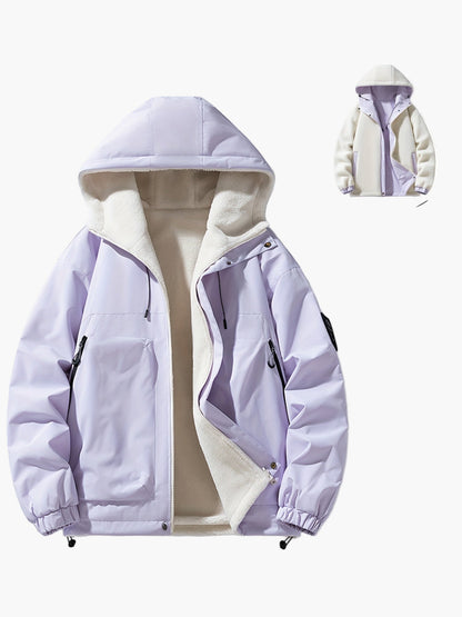 Herren Freizeit Winterjacke mit Kapuze – Modische Outdoor Übergangsjacke, Alltag & Streetwear