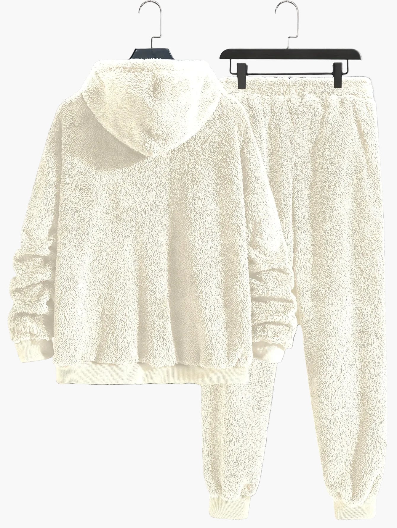 Herren Fleece Jogginganzug Set – Bequemer Freizeit Hoodie & Jogger für Herbst und Winter