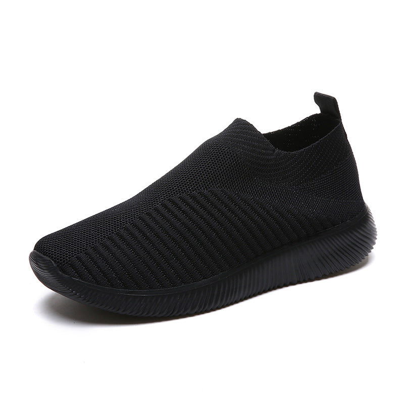 Tara – Plus Size Fly-Knit Socken Schuhe aus elastischem Stoff