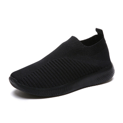Tara – Plus Size Fly-Knit Socken Schuhe aus elastischem Stoff