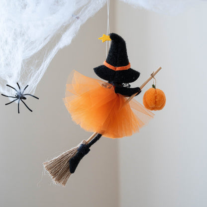 Halloween Deko Hängende Hexenfiguren – Europäischer Stil für Kinderzimmer & Party