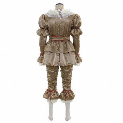 Halloween Kostüm Clown Pennywise für Erwachsene – Gruseliges Horror-Faschingskostüm