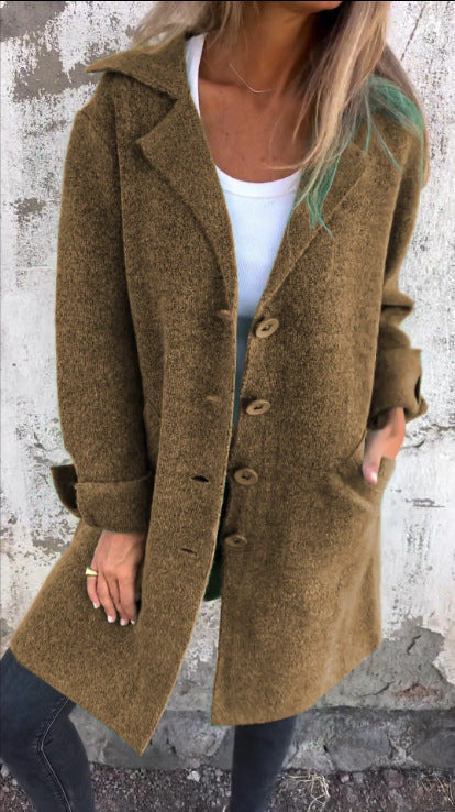 Angela – Modischer Damen-Cardigan mit Einstecktaschen