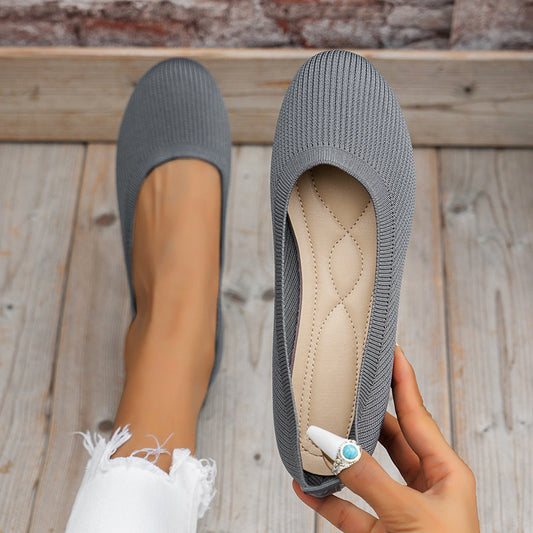 Marie – Runde Zehen Flache Damen Pumps