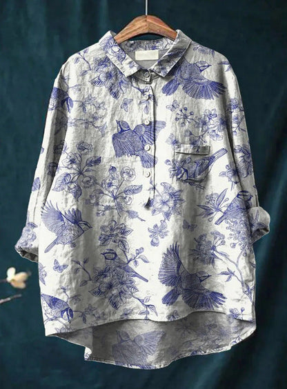 Rachael – Europäischer und Amerikanischer Cardigan-Stil Damenhemd