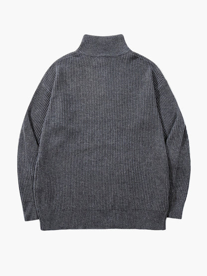 Herren Strickpullover mit Reißverschluss, Casual Style, ideal für Alltag und Freizeit