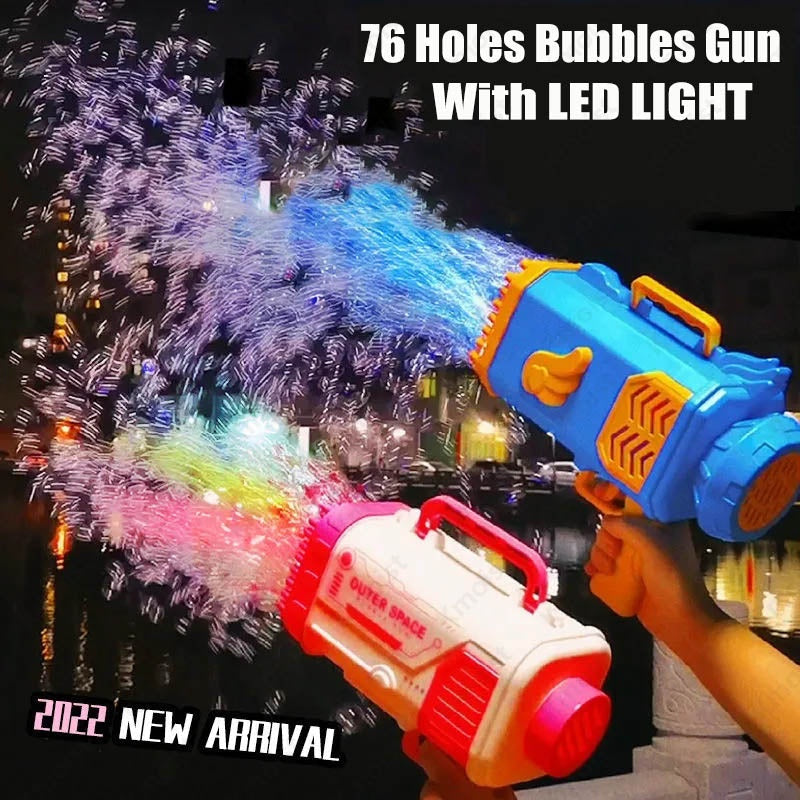 Kinder Bubble Gun Bazooka – Elektrische Seifenblasenmaschine