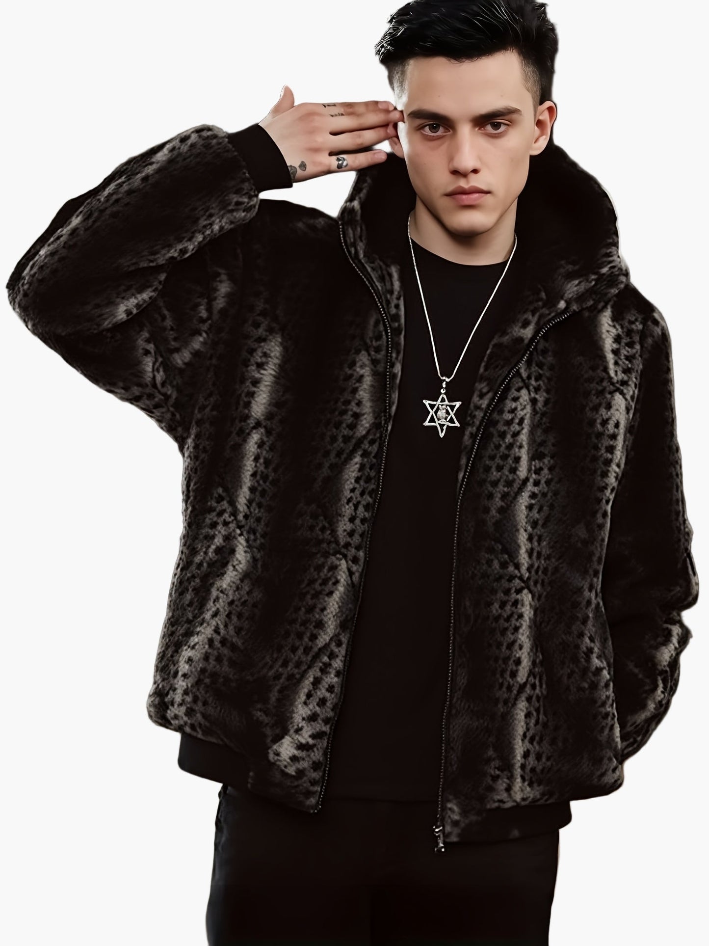 Herren Kapuzenjacke im Trend-Look für Herbst und Winter – Warmes Fashion-Statement für Freizeit und Alltag