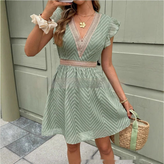 Clara – Sommerliches Eiskleid aus veganem Material
