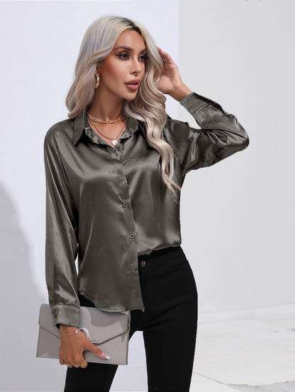 Pamela – Satin Hemd für Damen