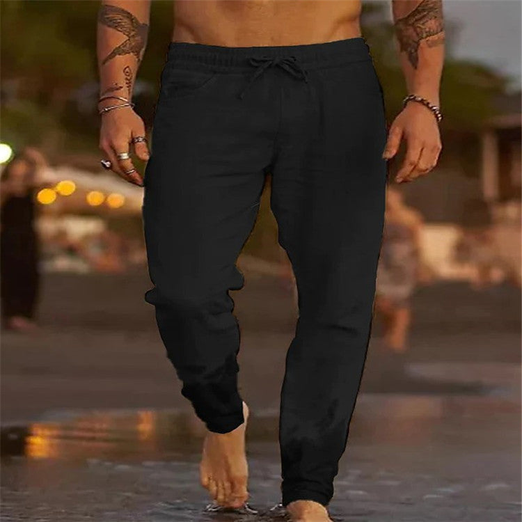 Ross – Lässige Herren Sommerhose aus Baumwolle und Leinen