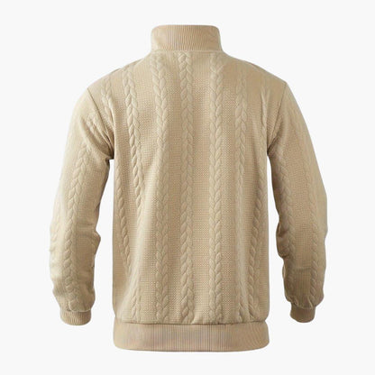 Herren Half-Zip Strickpullover – Modischer Freizeitpullover für Alltag & Büro