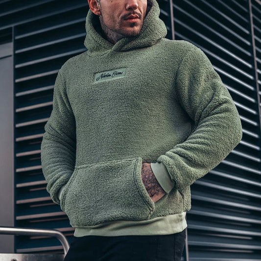 Herren Kapuzenpullover Plüsch Hoodie – Kuschelig, Modern & Bequem für Alltag und Freizeit