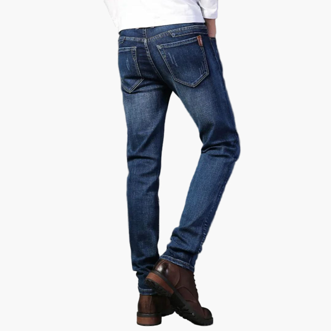 Herren Slim Fit Stretch Jeans – Klassischer Style für Alltag und Freizeit