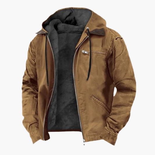 Herren Freizeitjacke mit Kapuze und Reißverschluss – Urbaner Alltagsstil, Outdoor & Streetwear