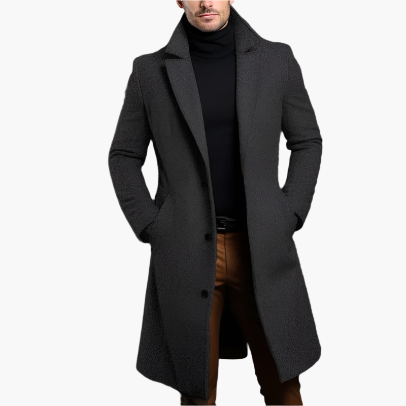 Herren Klassischer Mantel – Eleganter Business & Freizeit Wintermantel