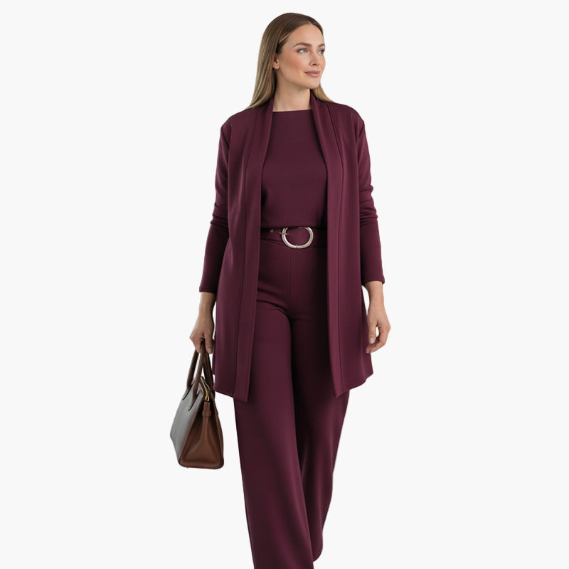 Damen Business Set – Elegantes Dreiteiliges Outfit für Büro und Alltag