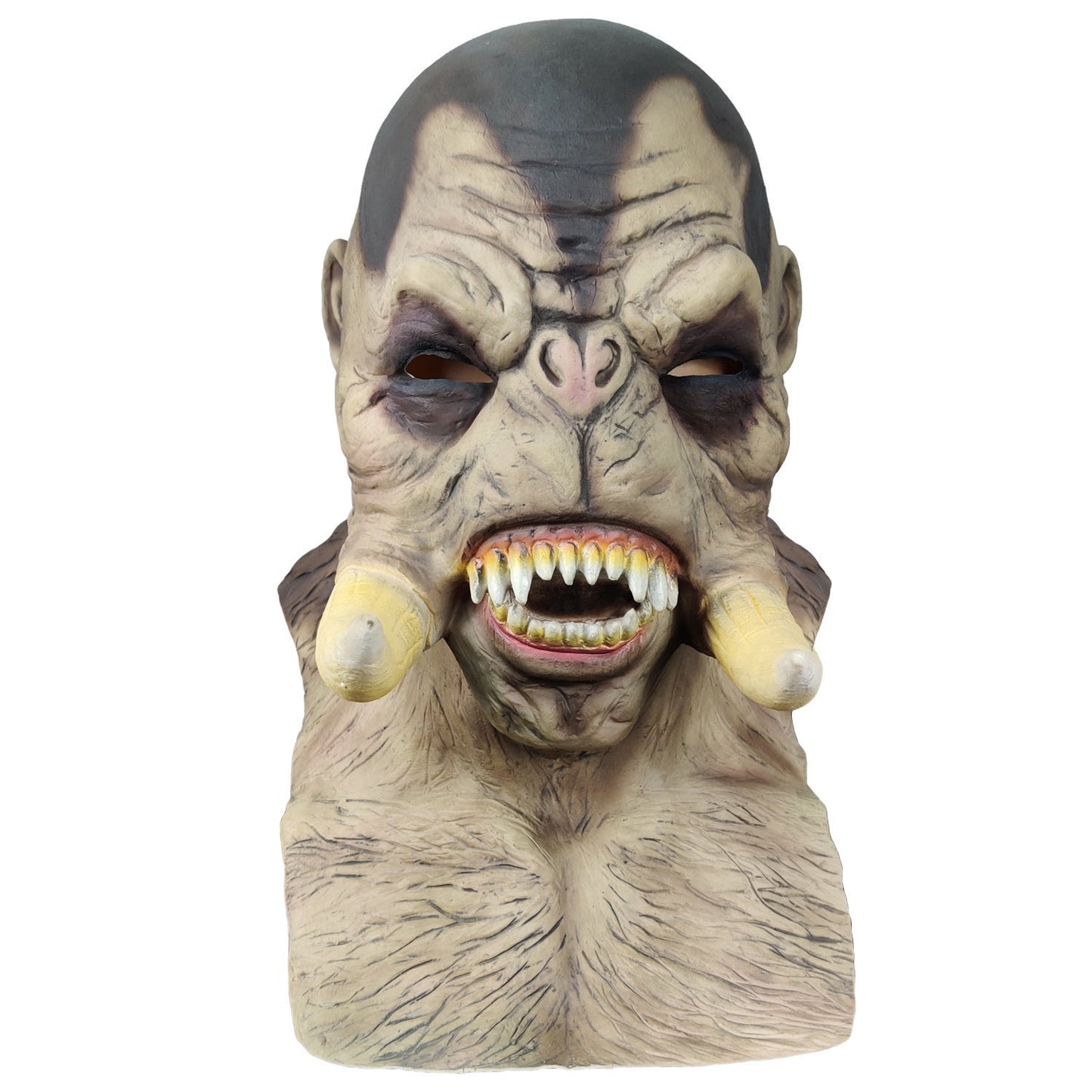 Halloween Latex Orc Maske für Erwachsene – Gruselige Warcraft Monster Verkleidung