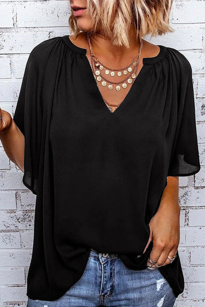 Tanya – Weiches Kurzarm T-Shirt Pullover