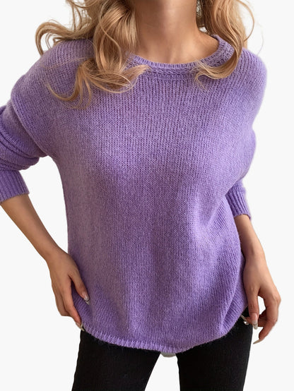 Damen Pullover im eleganten Strick-Design – Bequemer Freizeit Sweater für jeden Anlass
