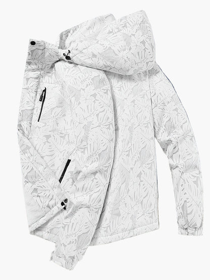 Herren Outdoor Funktionsjacke mit Kapuze – Sportlicher Windbreaker für Wandern & Freizeit