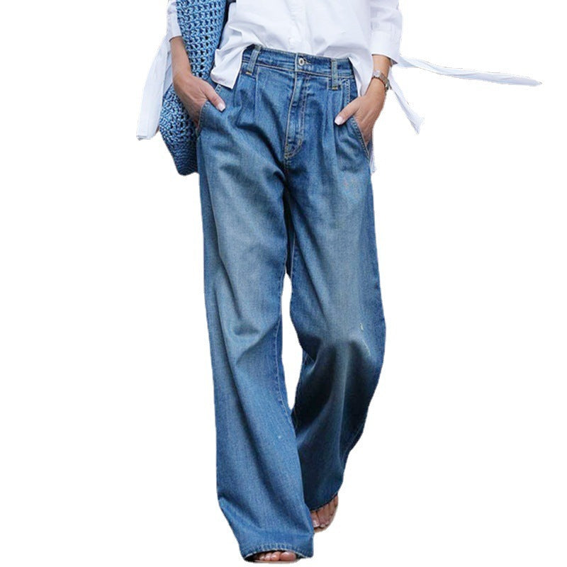 Mandy – Nostalgische Jeans für Frauen mit hoher Taille und schlankem Erscheinungsbild